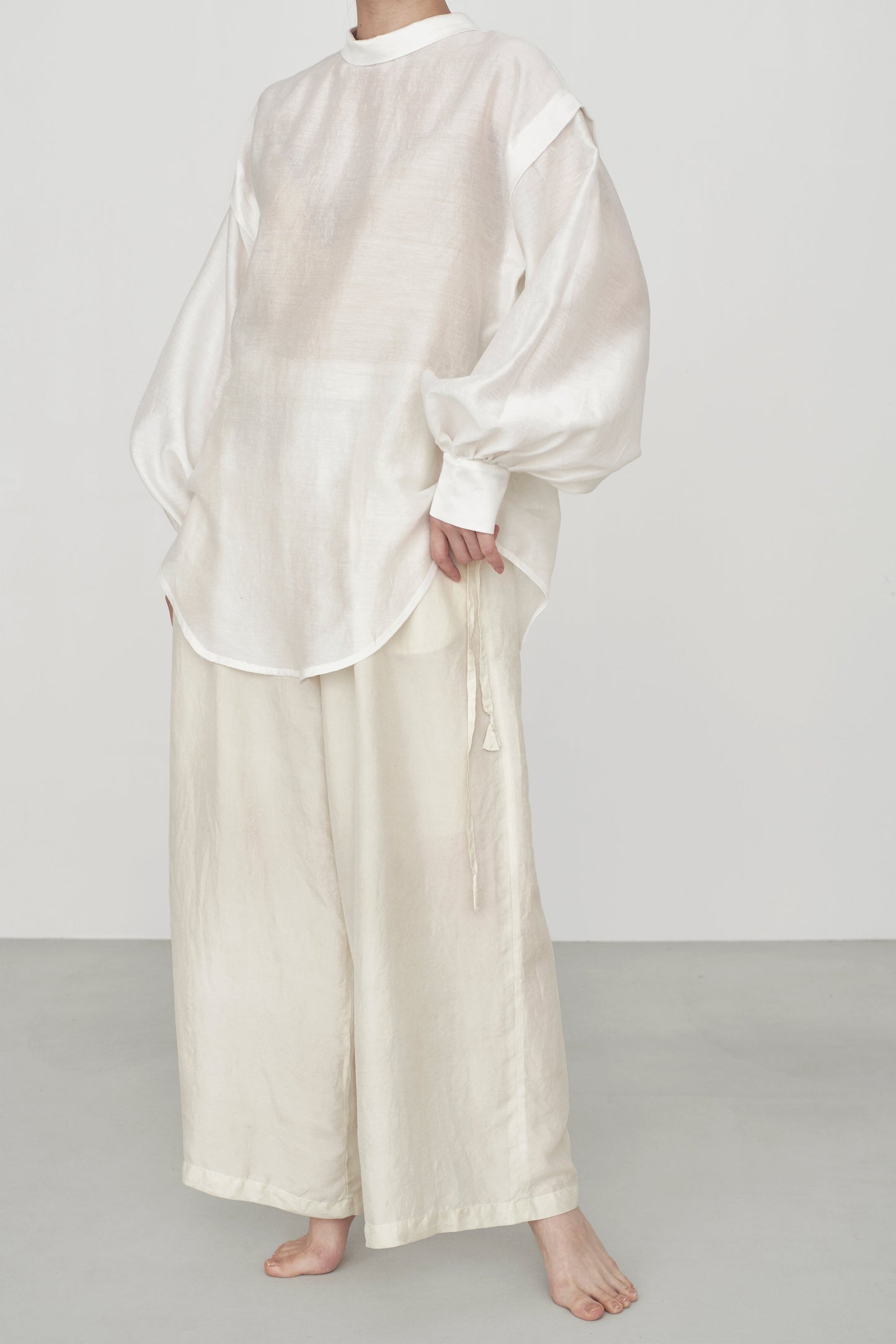 STANDARD / cotton silk | LITTLE COLLAR BLOUSE