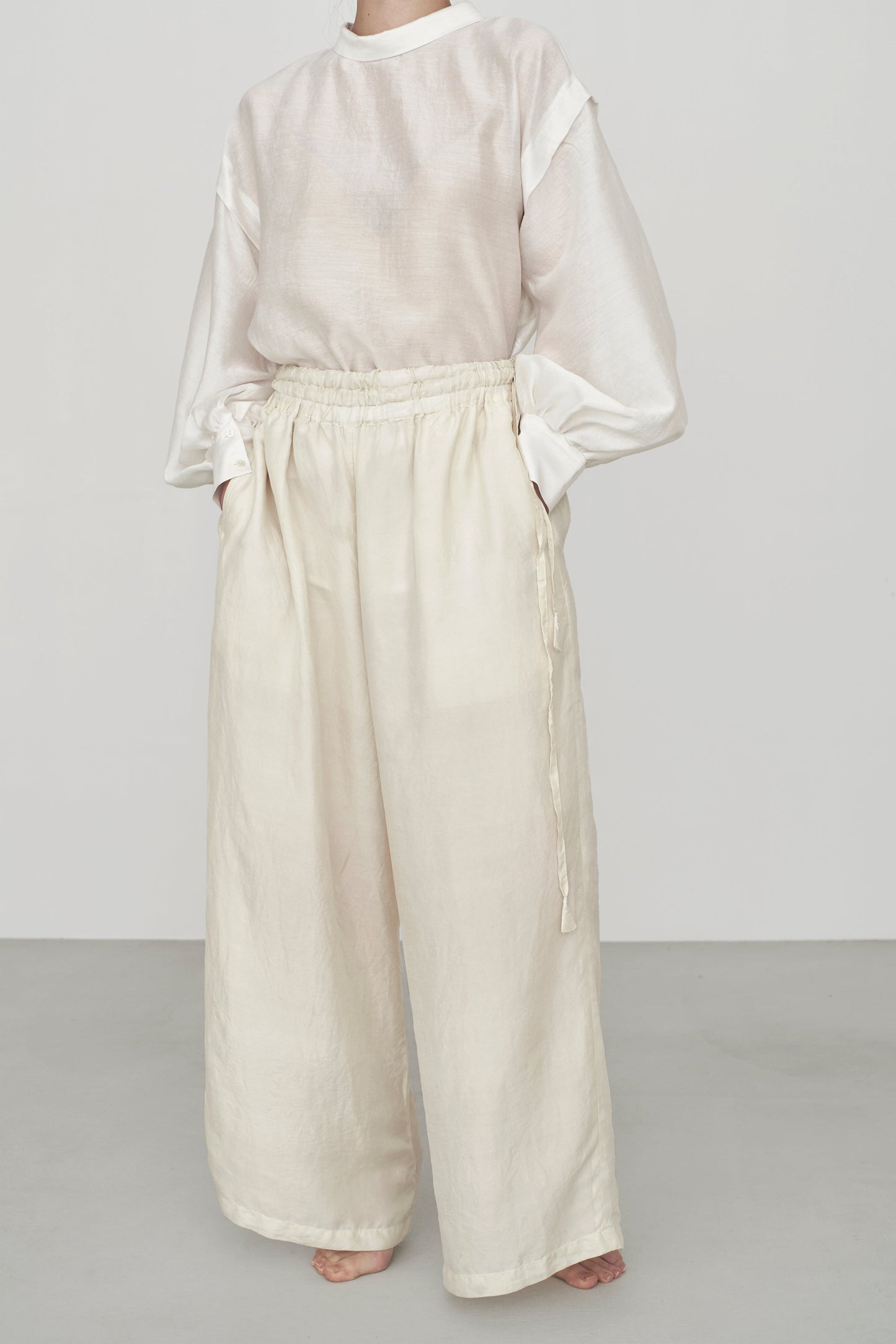 STANDARD / cotton silk | LITTLE COLLAR BLOUSE