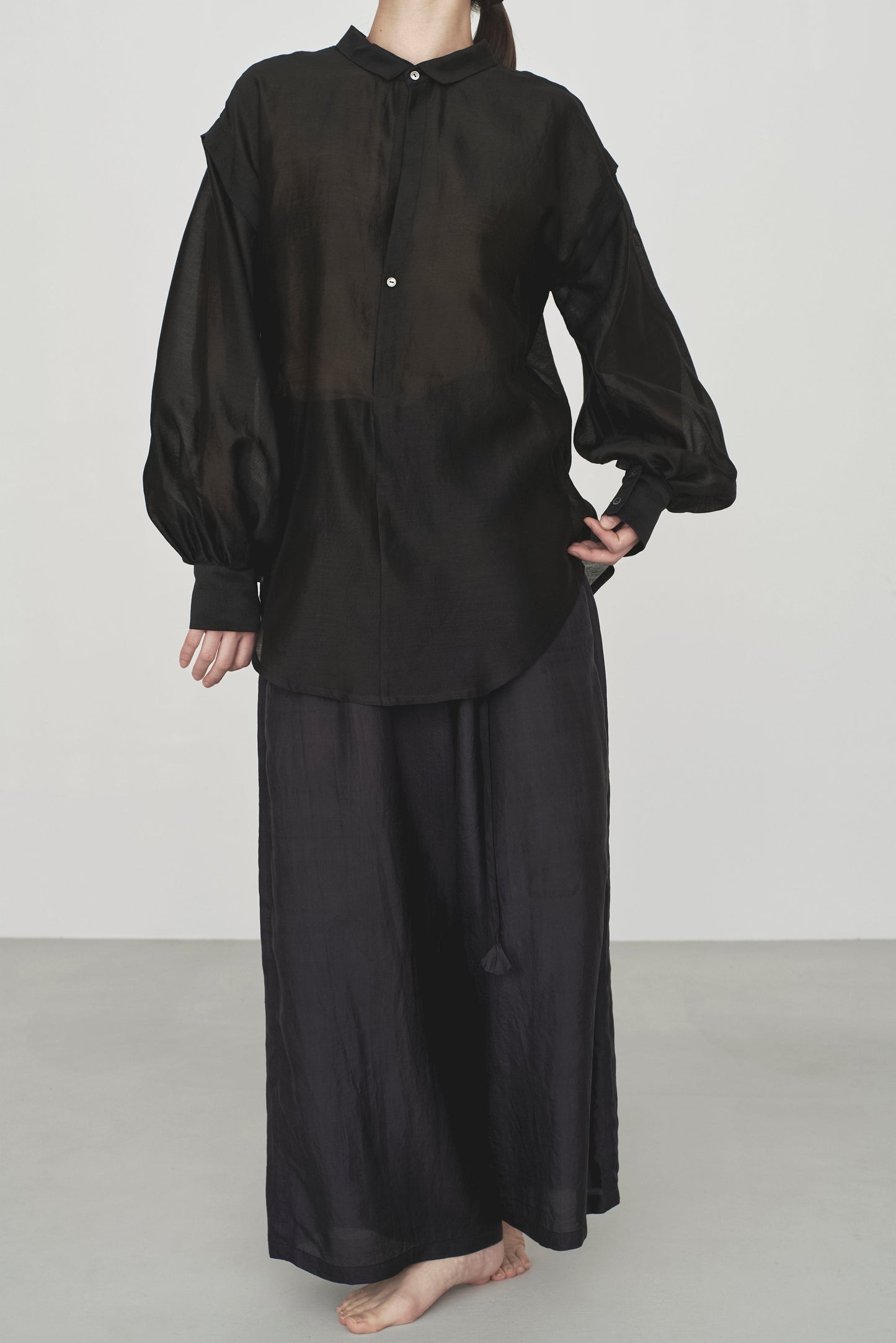 STANDARD / cotton silk | LITTLE COLLAR BLOUSE