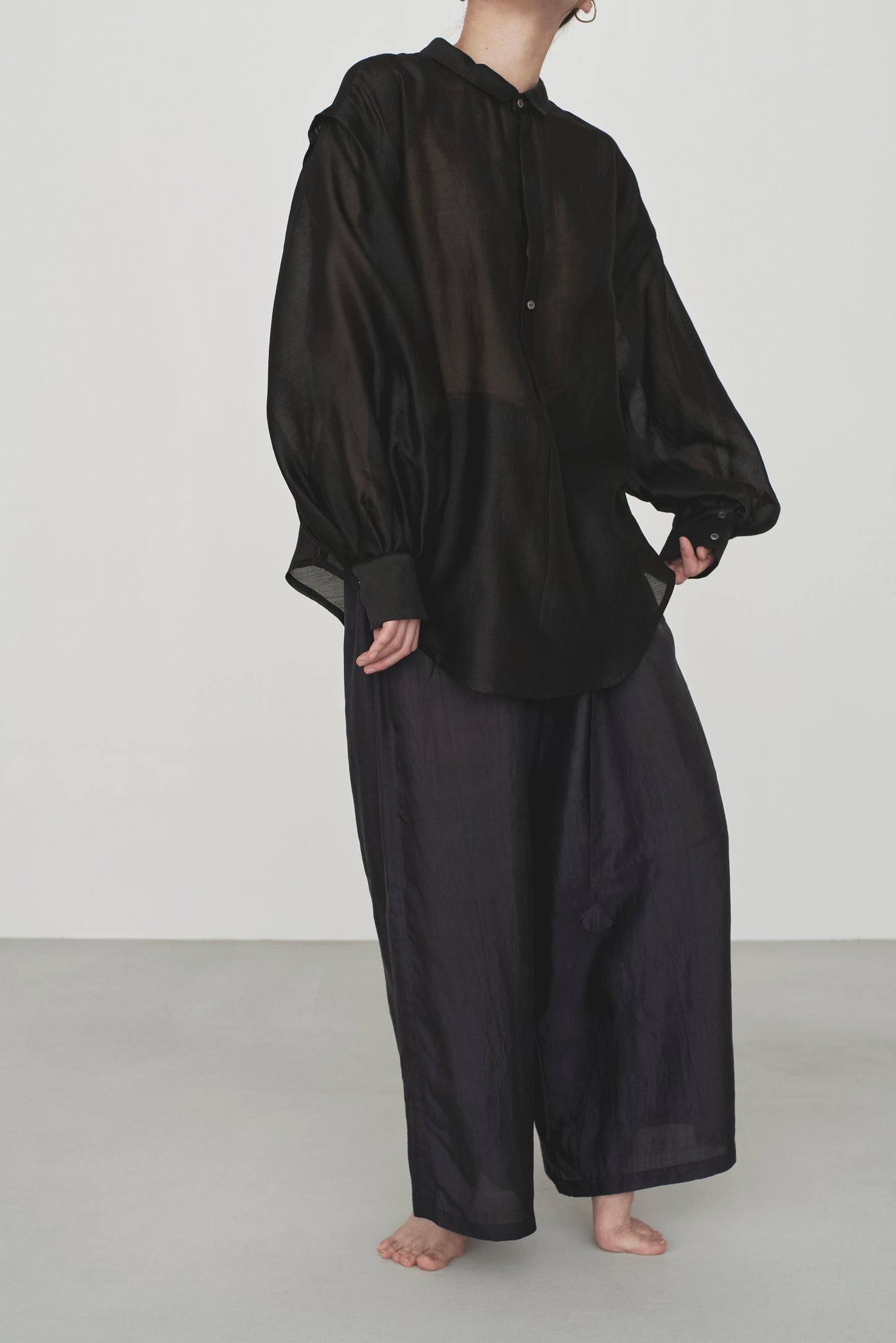 STANDARD / cotton silk | LITTLE COLLAR BLOUSE