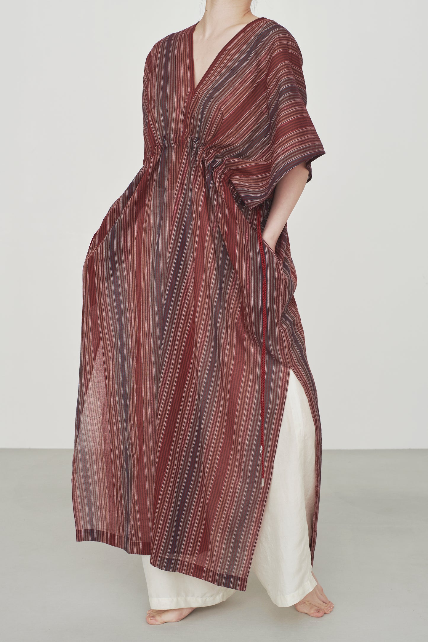 INDIA DEAD STOCK FABRIC | NEO KAFTAN DRESS