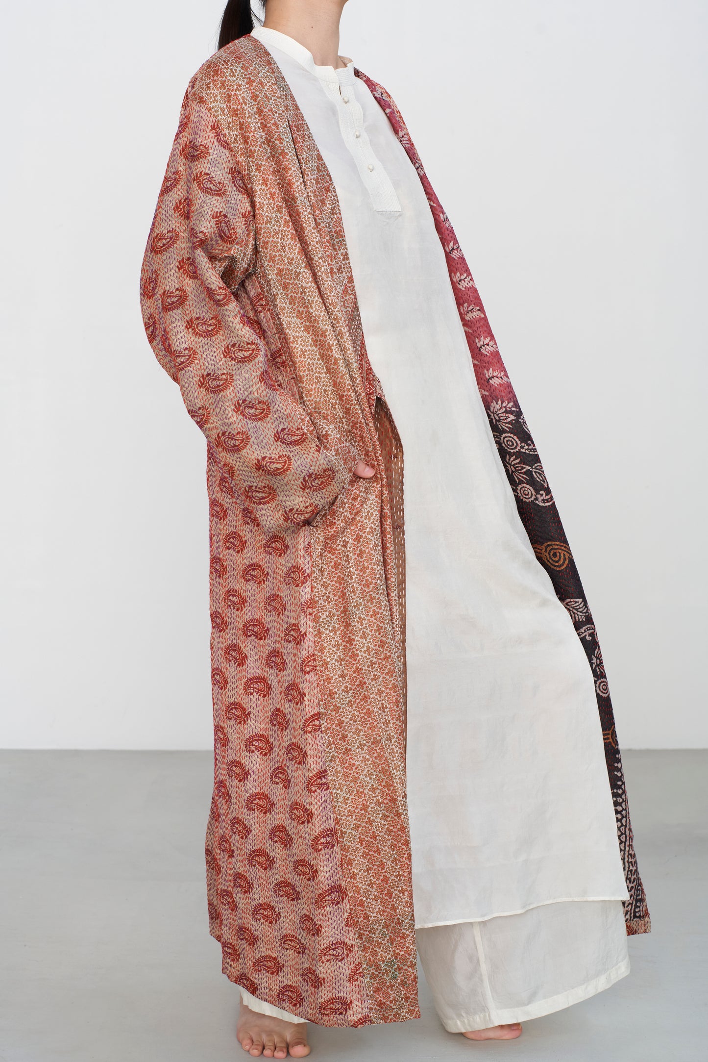 NEO KANTHA|NO COLLAR ROBE