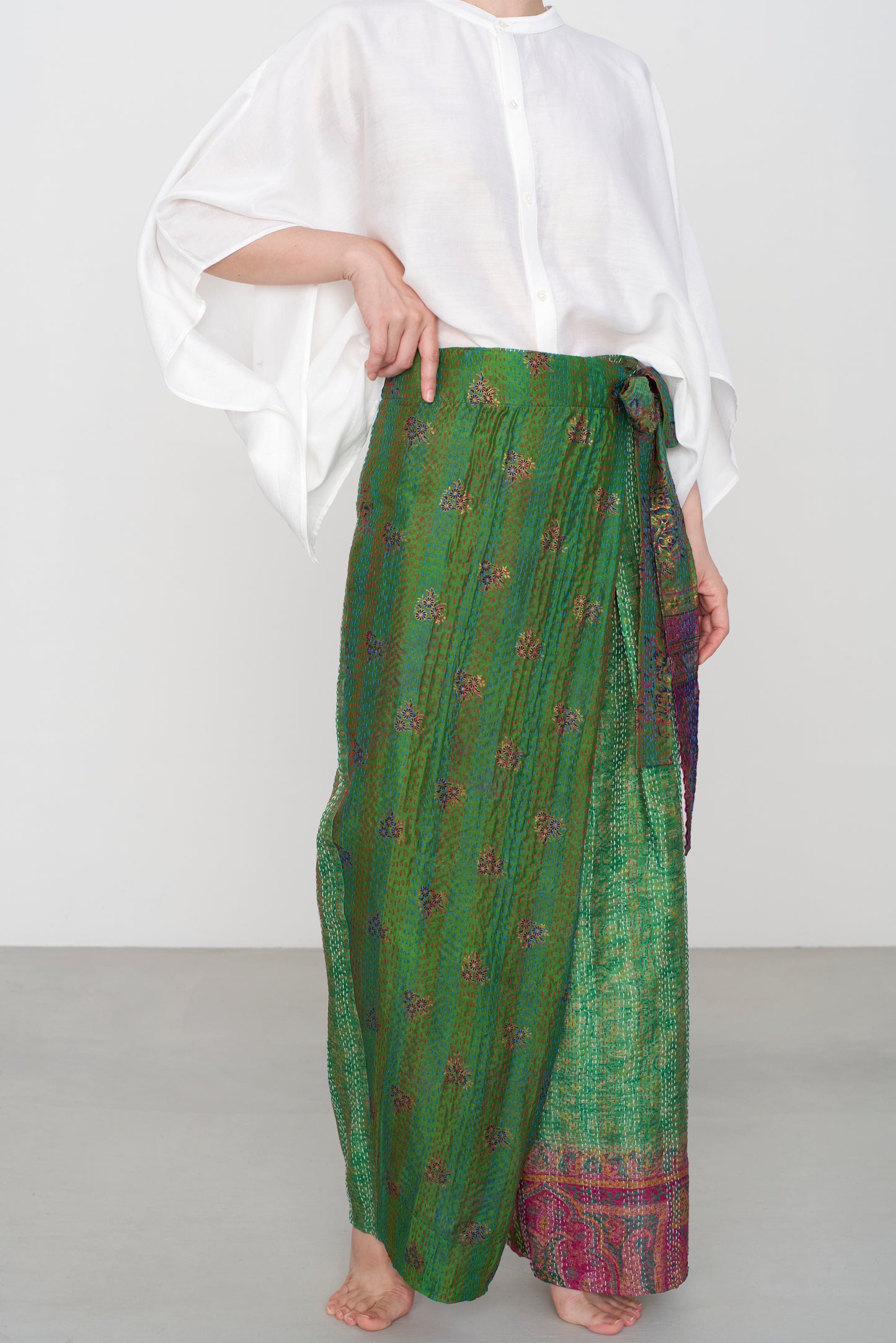 KANTHA|WRAP PANTS
