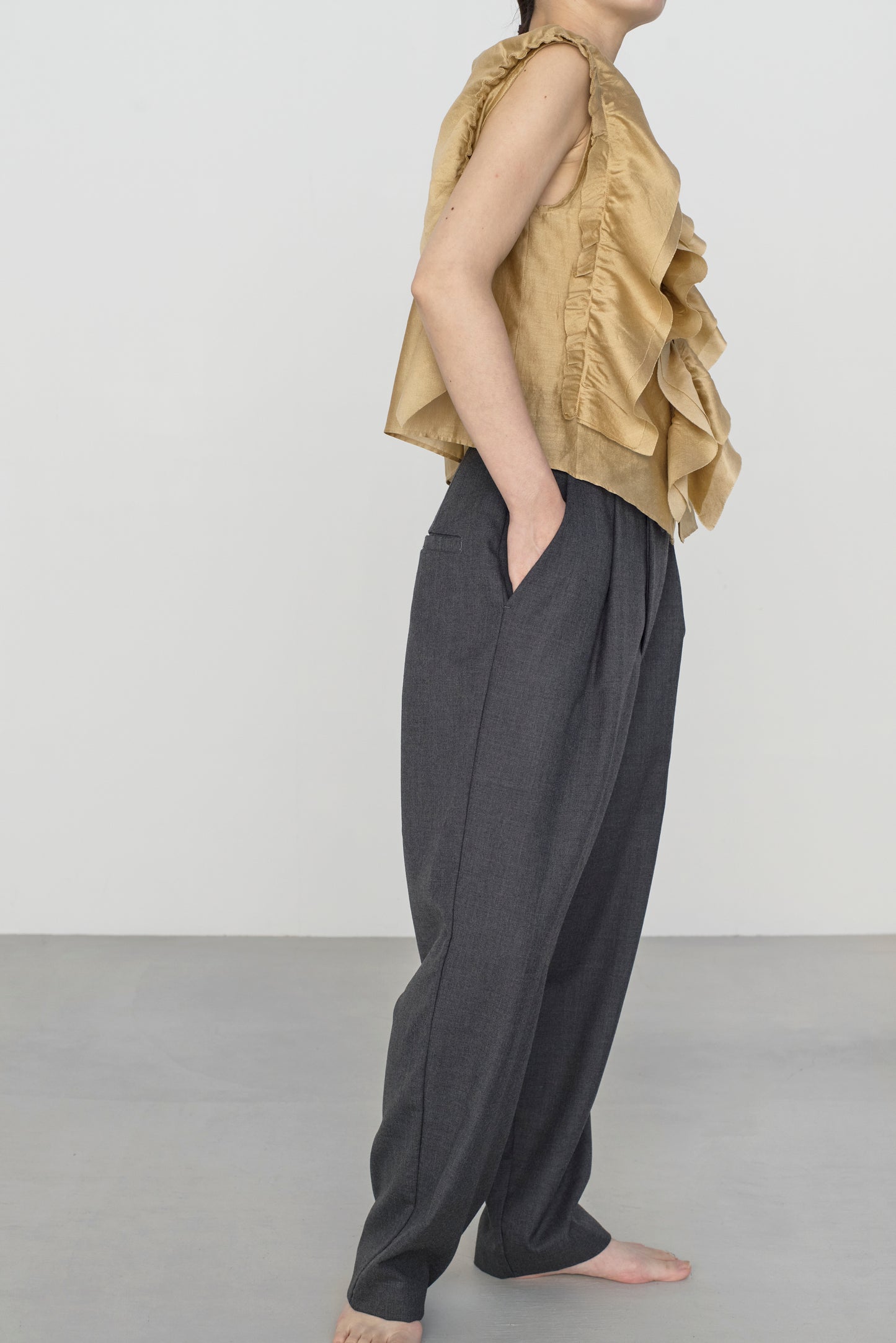 STANDARD / chanderi silk | BIRD BLOUSE camel