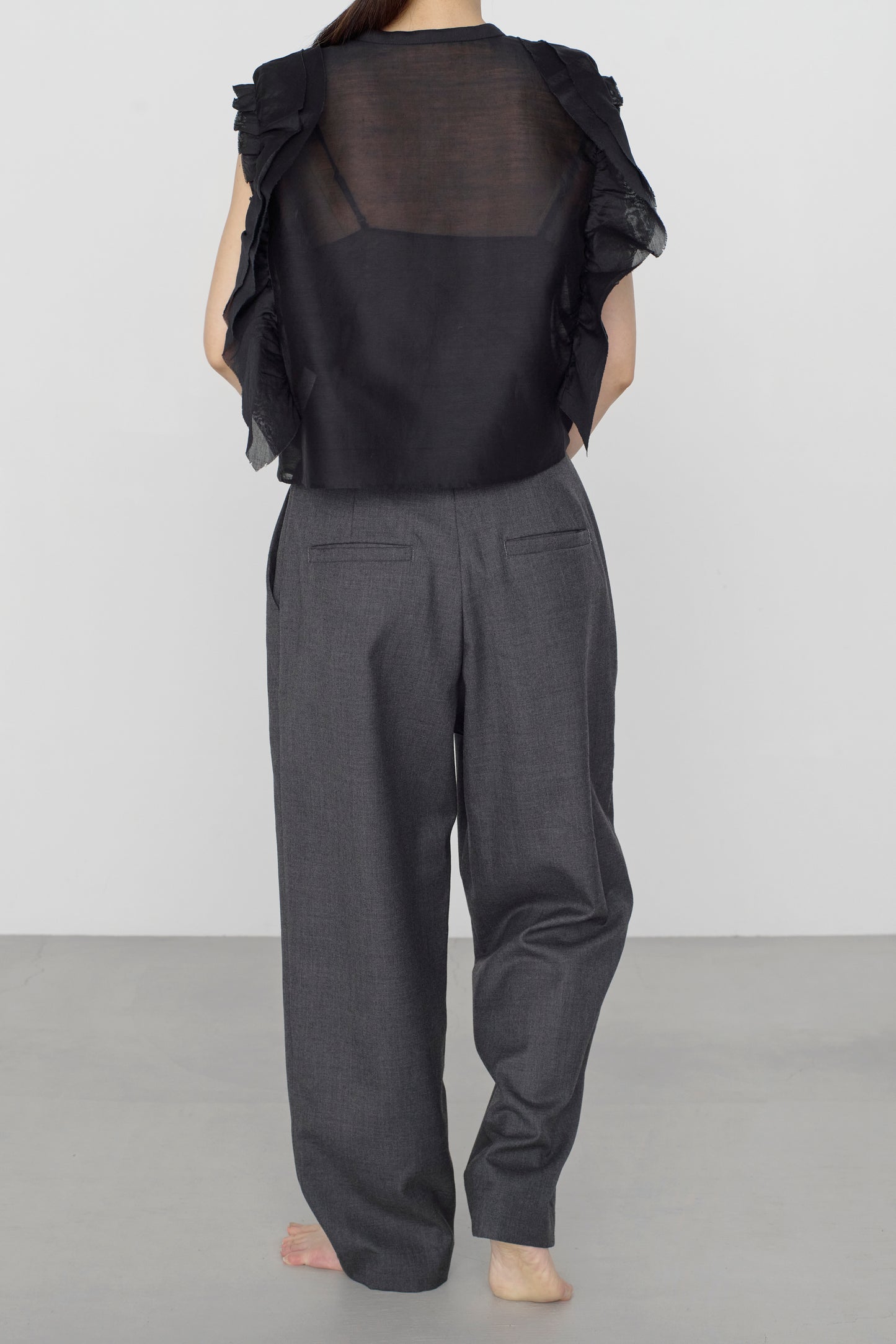 STANDARD / chanderi silk | BIRD BLOUSE black