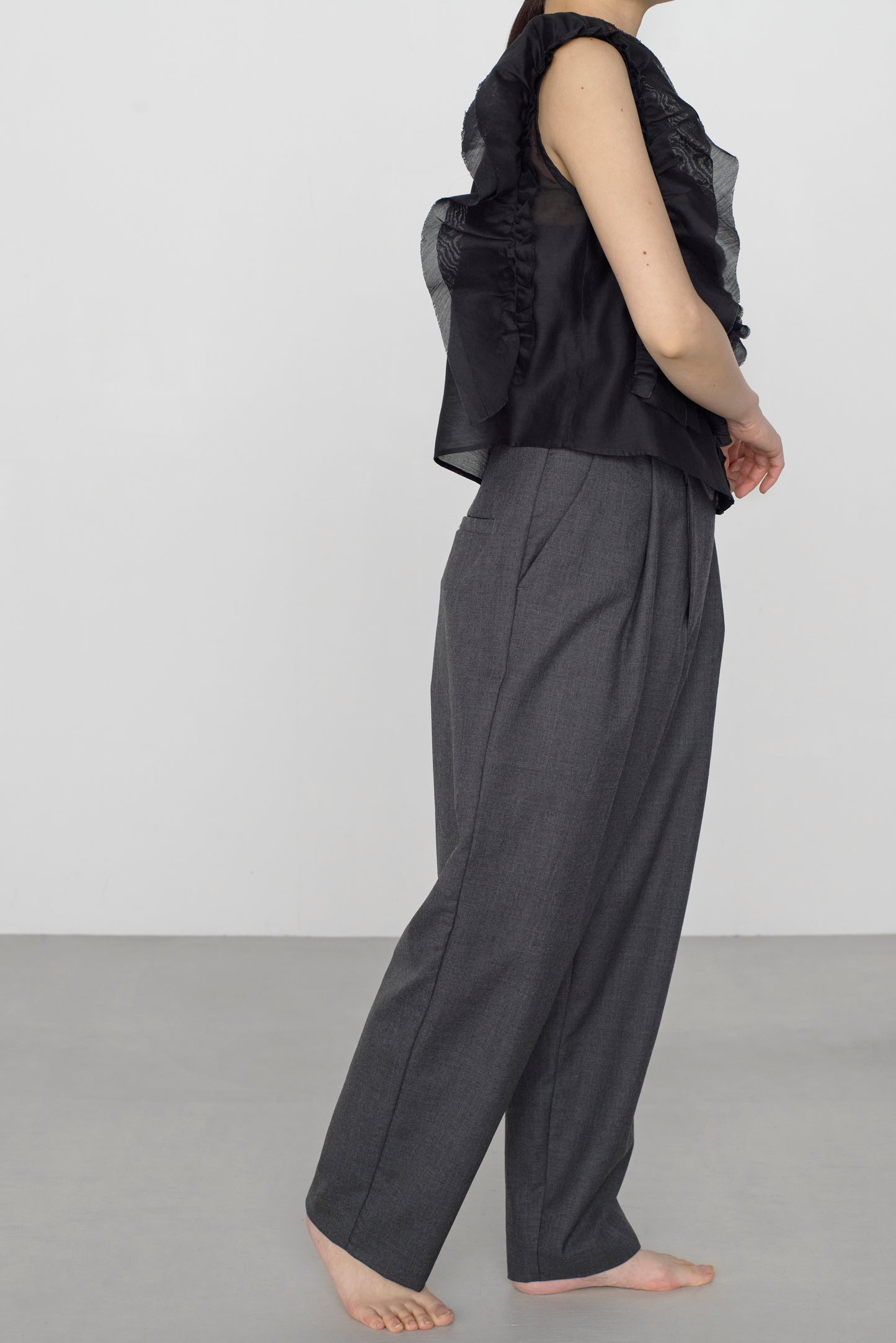 STANDARD / chanderi silk | BIRD BLOUSE black