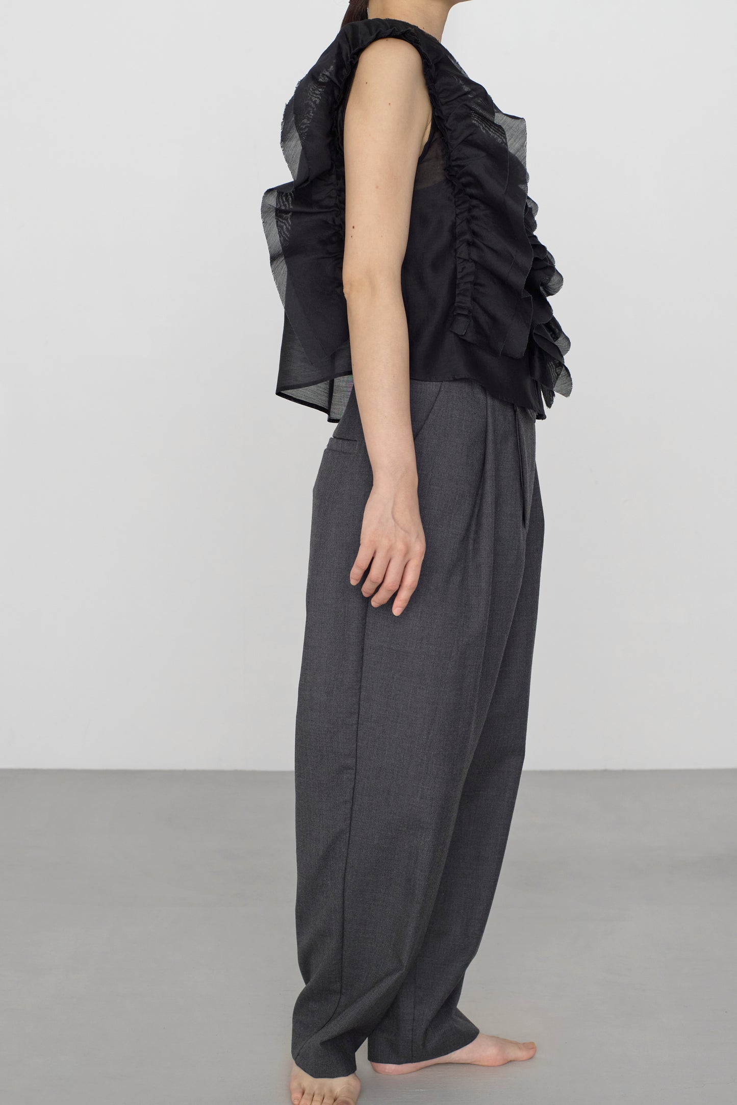 STANDARD / chanderi silk | BIRD BLOUSE black