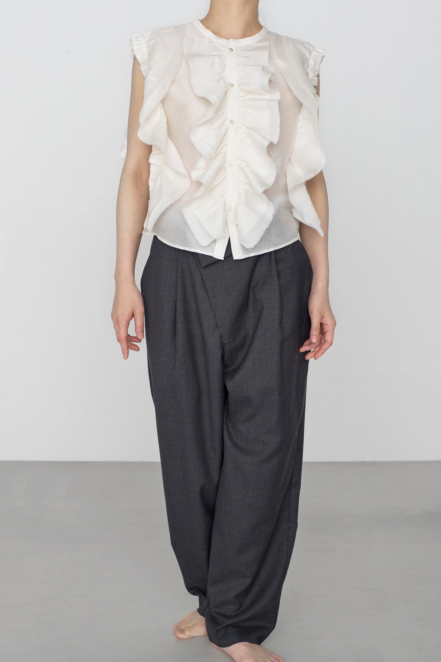 STANDARD / chanderi silk | BIRD BLOUSE white
