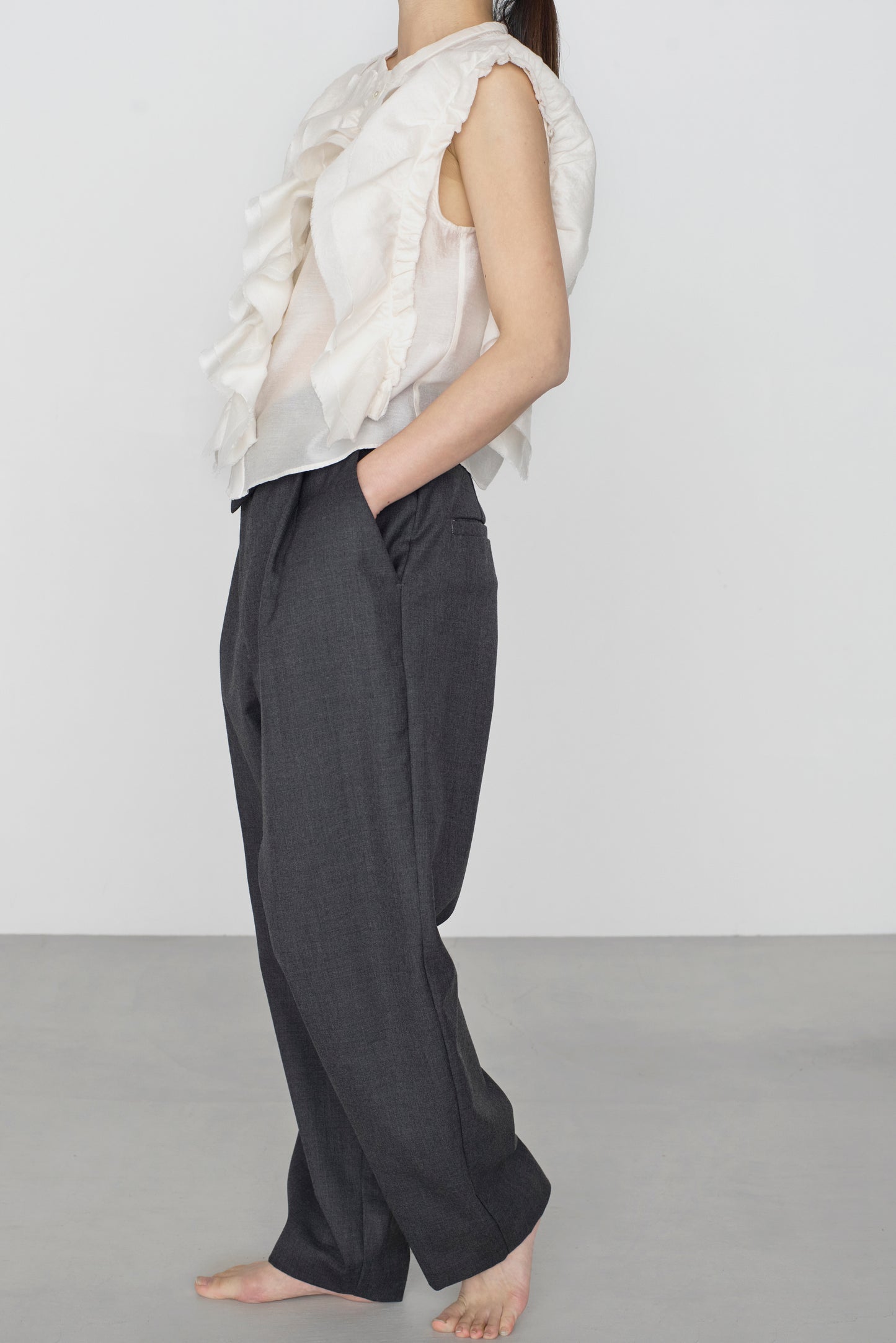 STANDARD / chanderi silk | BIRD BLOUSE white