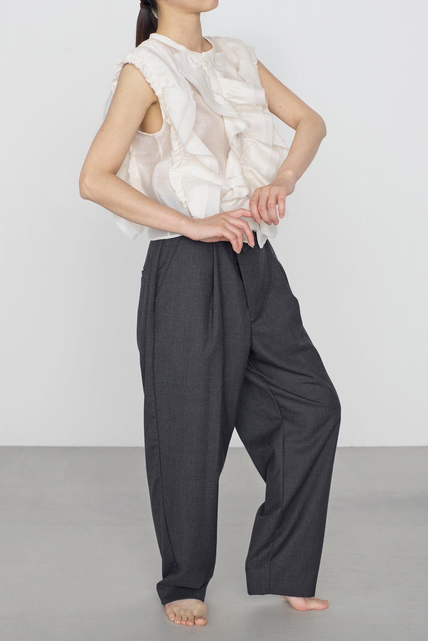 STANDARD / chanderi silk | BIRD BLOUSE white