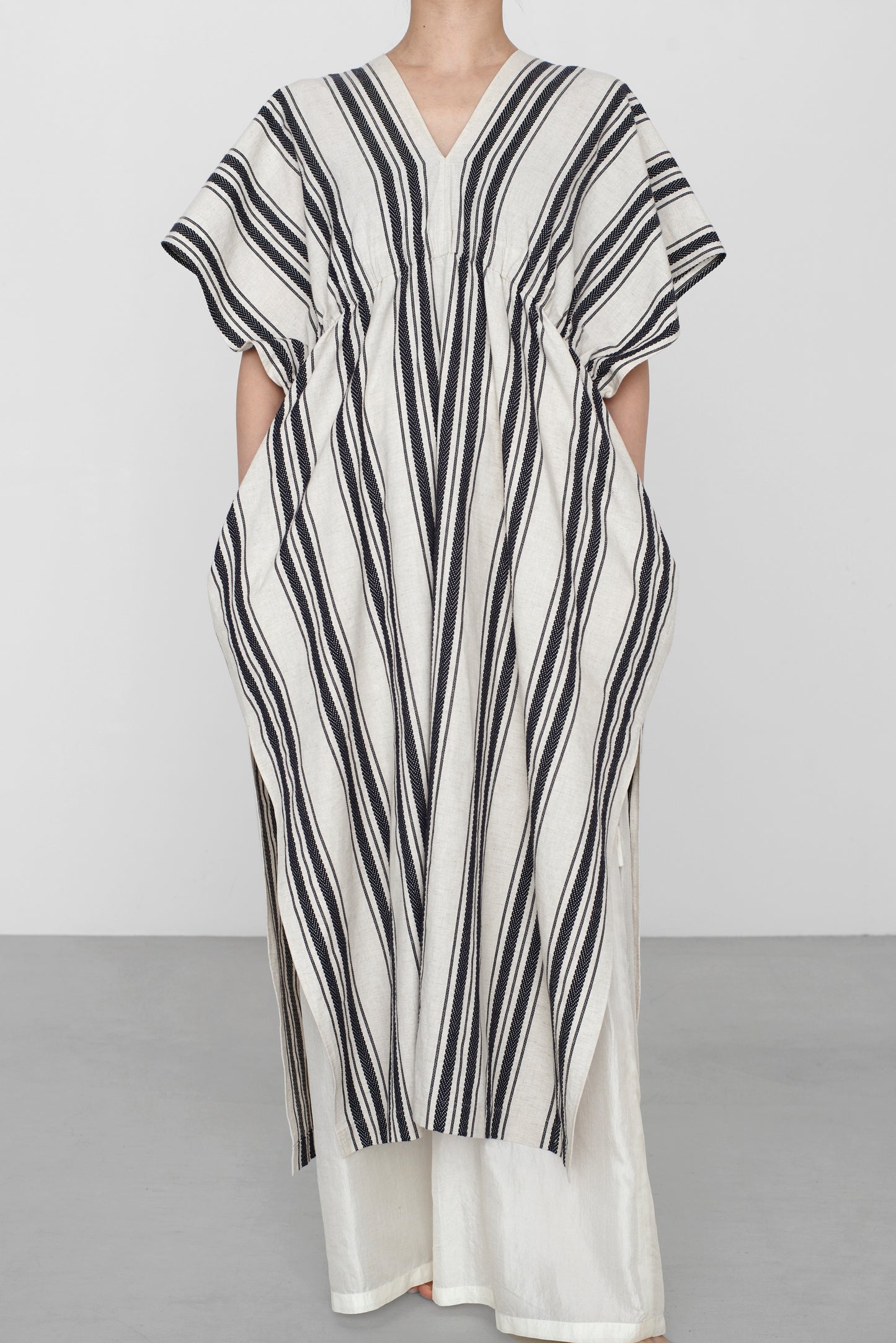 STANDARD / native stripe | NEO KAFTAN DRESS