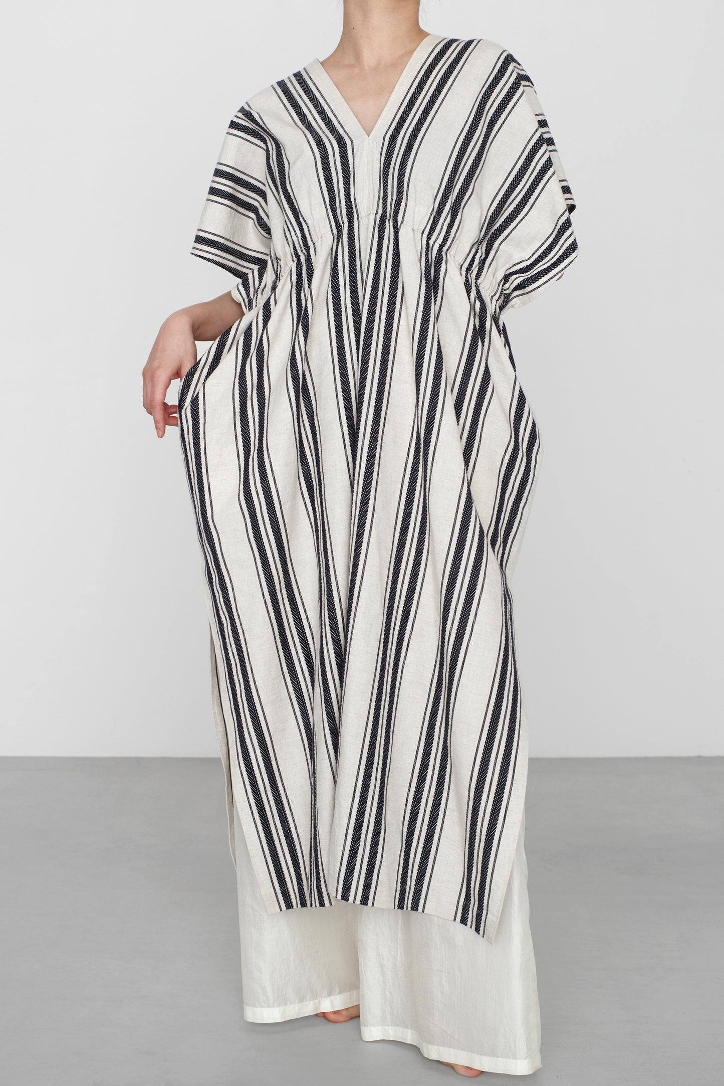 STANDARD / native stripe | NEO KAFTAN DRESS
