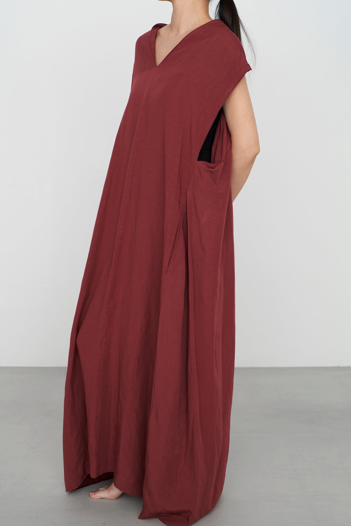 FOR / classical rayon | PARANJA burgundy