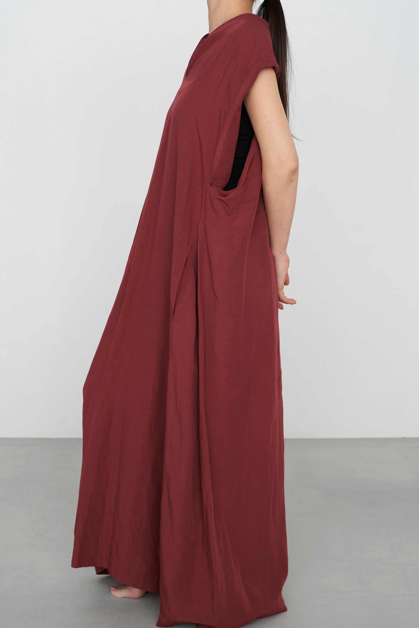 FOR / classical rayon | PARANJA burgundy