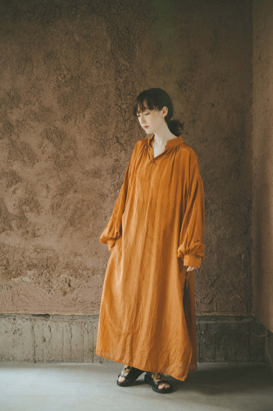 ANCIENT LONG SHIRTS|botanical dye color by Hljóð