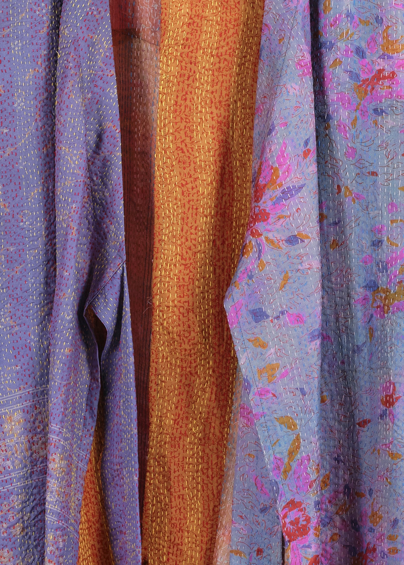 KANTHA|NO COLLAR ROBE