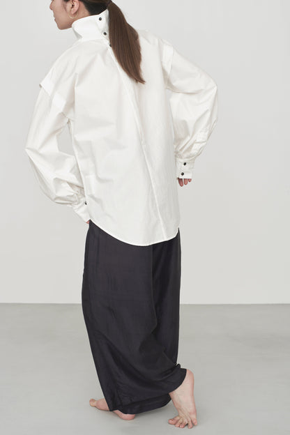 STANDARD / typewriter | HIGH COLLAR BLOUSE