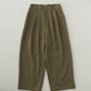STANDARD / man-made twill | TUCK WIDE PANTS color