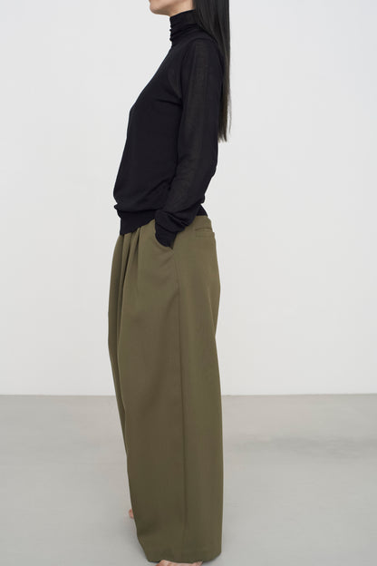 SKIN KNIT | TURTLE NECK black