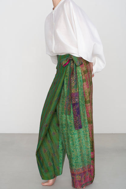 KANTHA｜WRAP PANTS