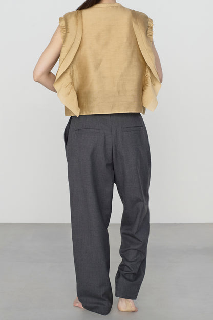 STANDARD / chanderi silk | BIRD BLOUSE camel