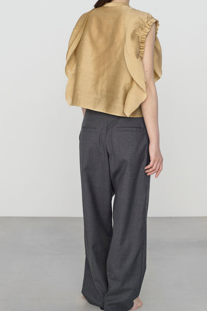 STANDARD / chanderi silk | BIRD BLOUSE camel