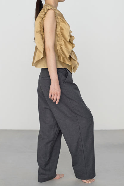 STANDARD / chanderi silk | BIRD BLOUSE camel