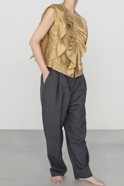 STANDARD / chanderi silk | BIRD BLOUSE camel