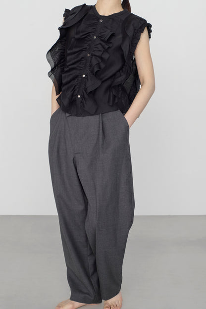 STANDARD / chanderi silk | BIRD BLOUSE black