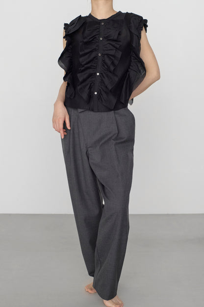 STANDARD / chanderi silk | BIRD BLOUSE black