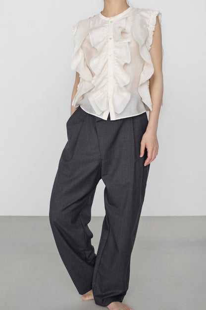 STANDARD / chanderi silk | BIRD BLOUSE white