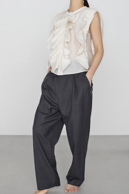 STANDARD / chanderi silk | BIRD BLOUSE white