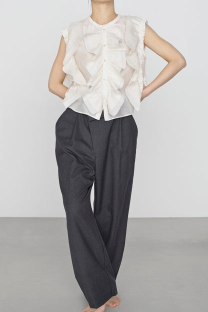 STANDARD / chanderi silk | BIRD BLOUSE white