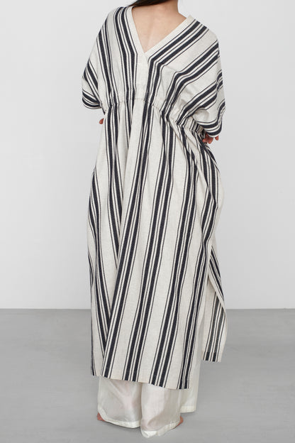 STANDARD / native stripe | NEO KAFTAN DRESS