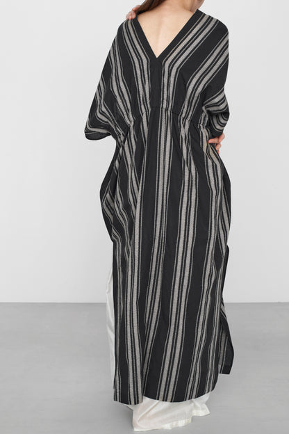 STANDARD / native stripe | NEO KAFTAN DRESS
