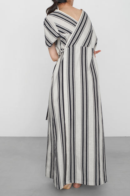 STANDARD / native stripe | APRON DRESS
