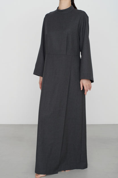 FOR / classical wool |  HOU DRESS charcoal gray