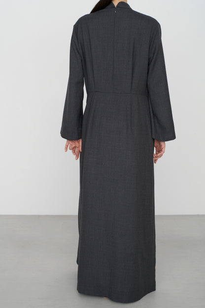 FOR / classical wool |  HOU DRESS charcoal gray