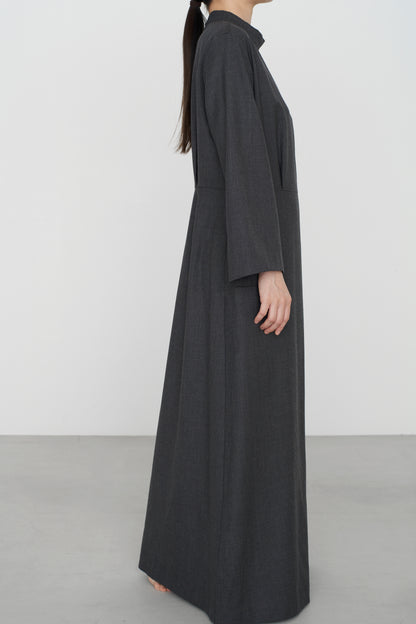 FOR / classical wool |  HOU DRESS charcoal gray