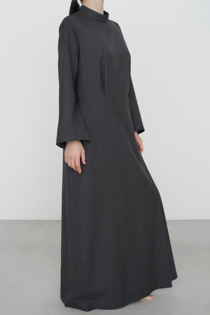 FOR / classical wool |  HOU DRESS charcoal gray