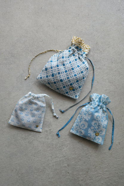 LIMITED BLOCK PRINT | DRAWSTRING POUCH 2