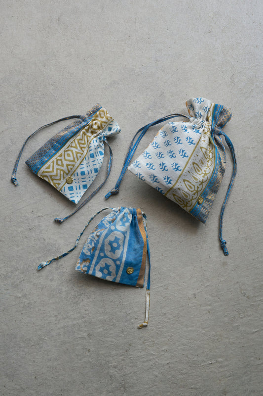 LIMITED BLOCK PRINT | DRAWSTRING POUCH 3