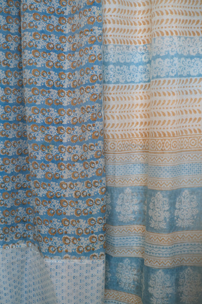 LIMITED BLOCK PRINT | NO COLLAR ROBE