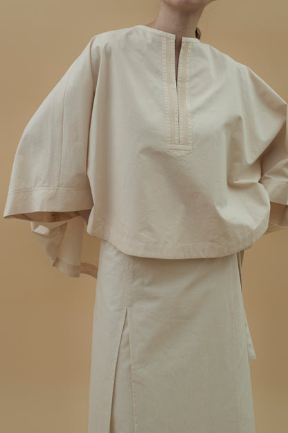 STANDARD / peruvian cotton | COAD PINTUCK BLOUSE