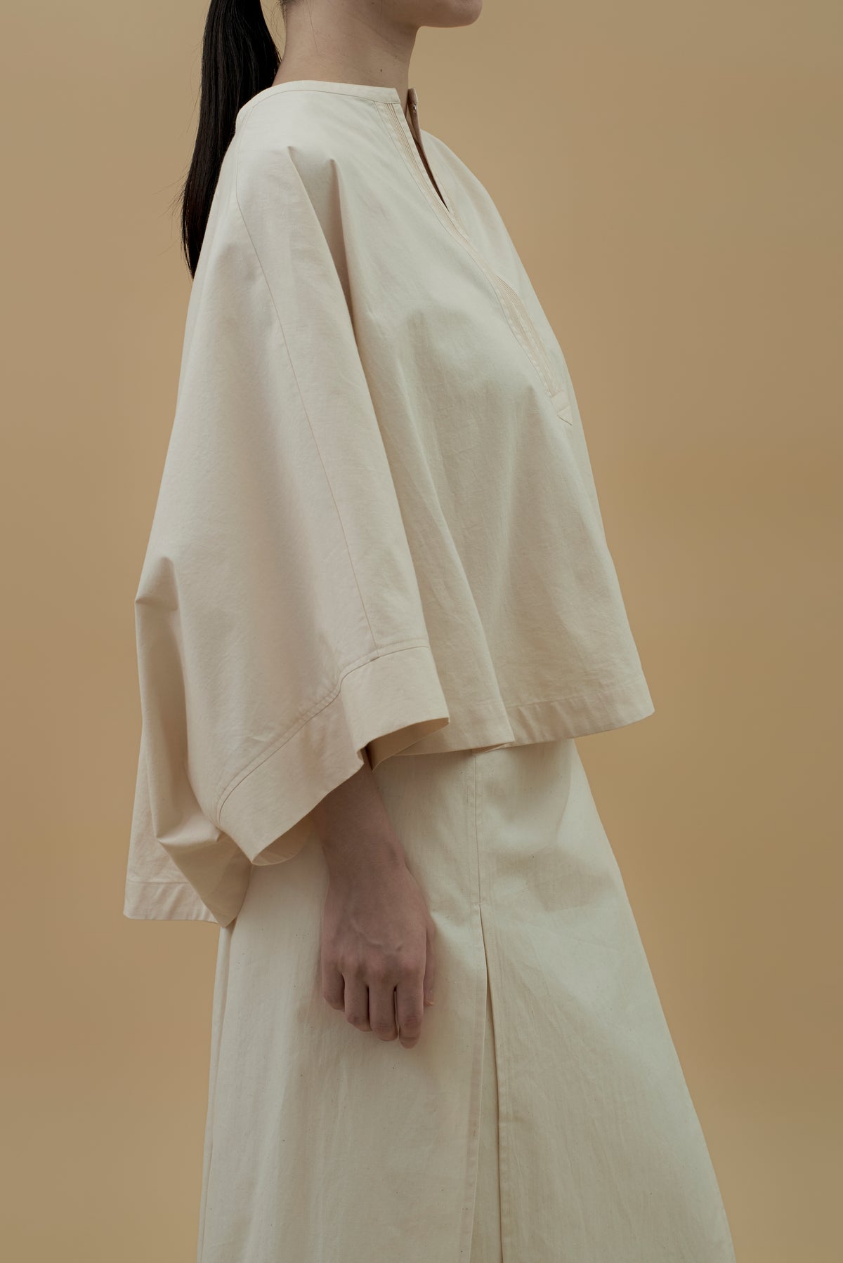 STANDARD / peruvian cotton | COAD PINTUCK BLOUSE