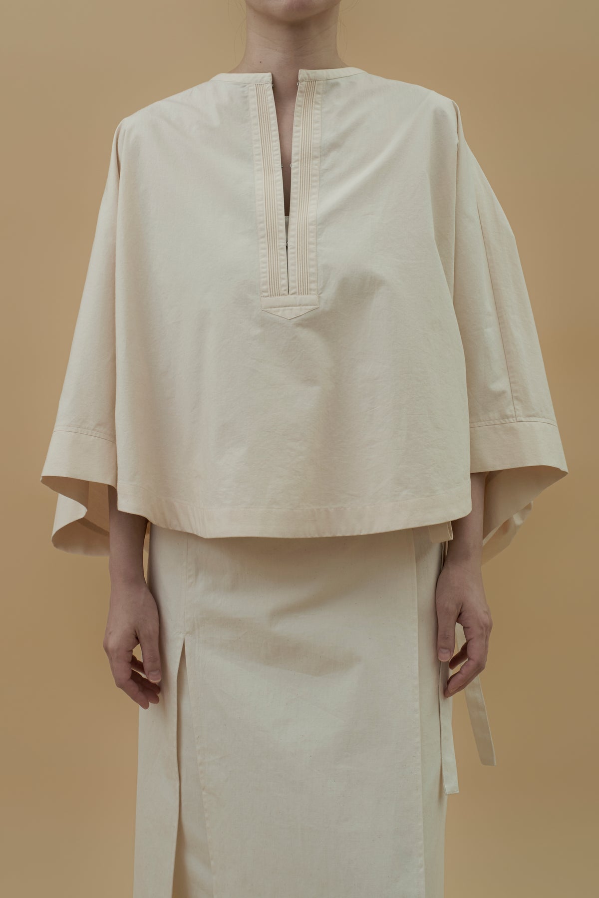 STANDARD / peruvian cotton | COAD PINTUCK BLOUSE