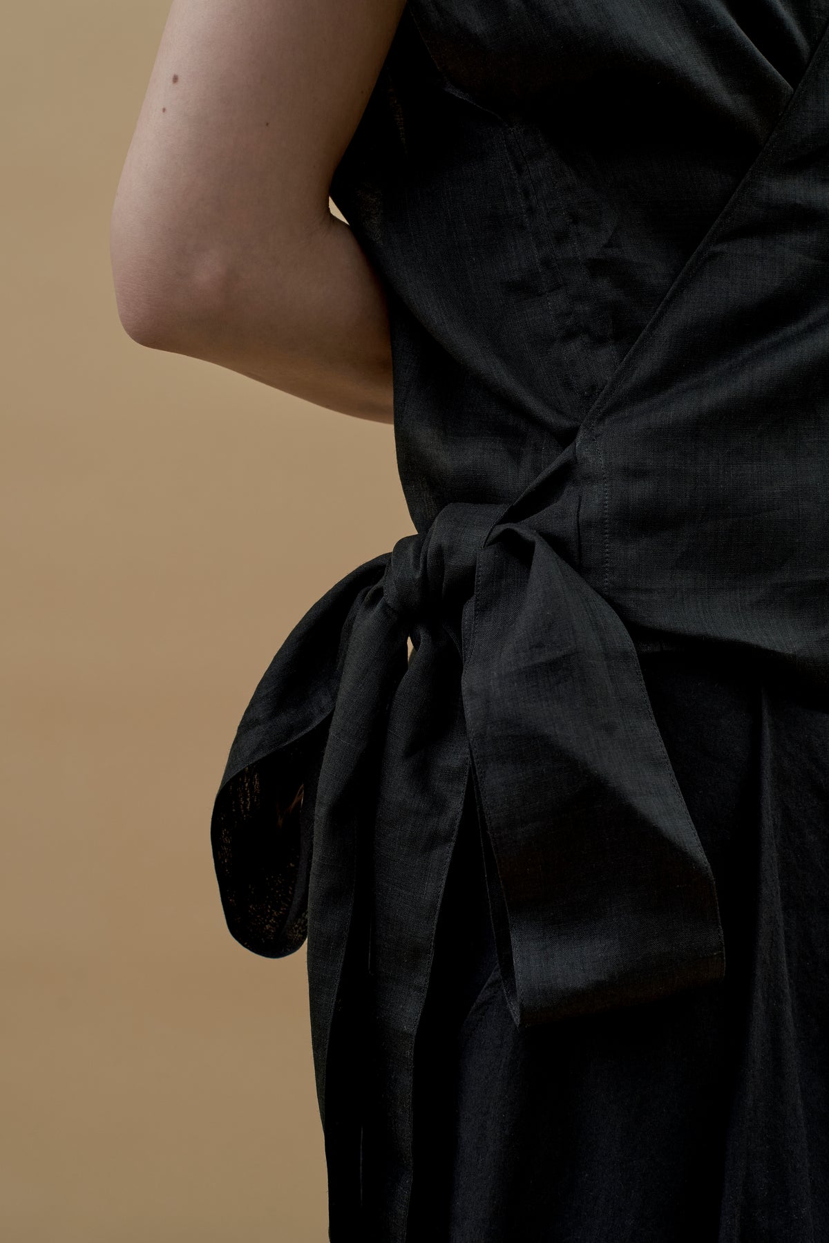 STANDARD / ramie | CROSS OVER BLOUSE