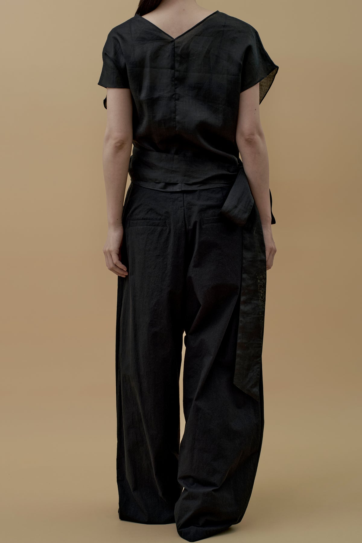 STANDARD / ramie | CROSS OVER BLOUSE