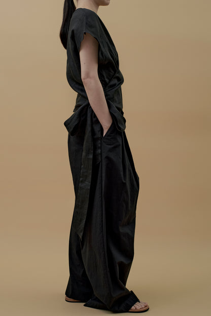 STANDARD / ramie | CROSS OVER BLOUSE