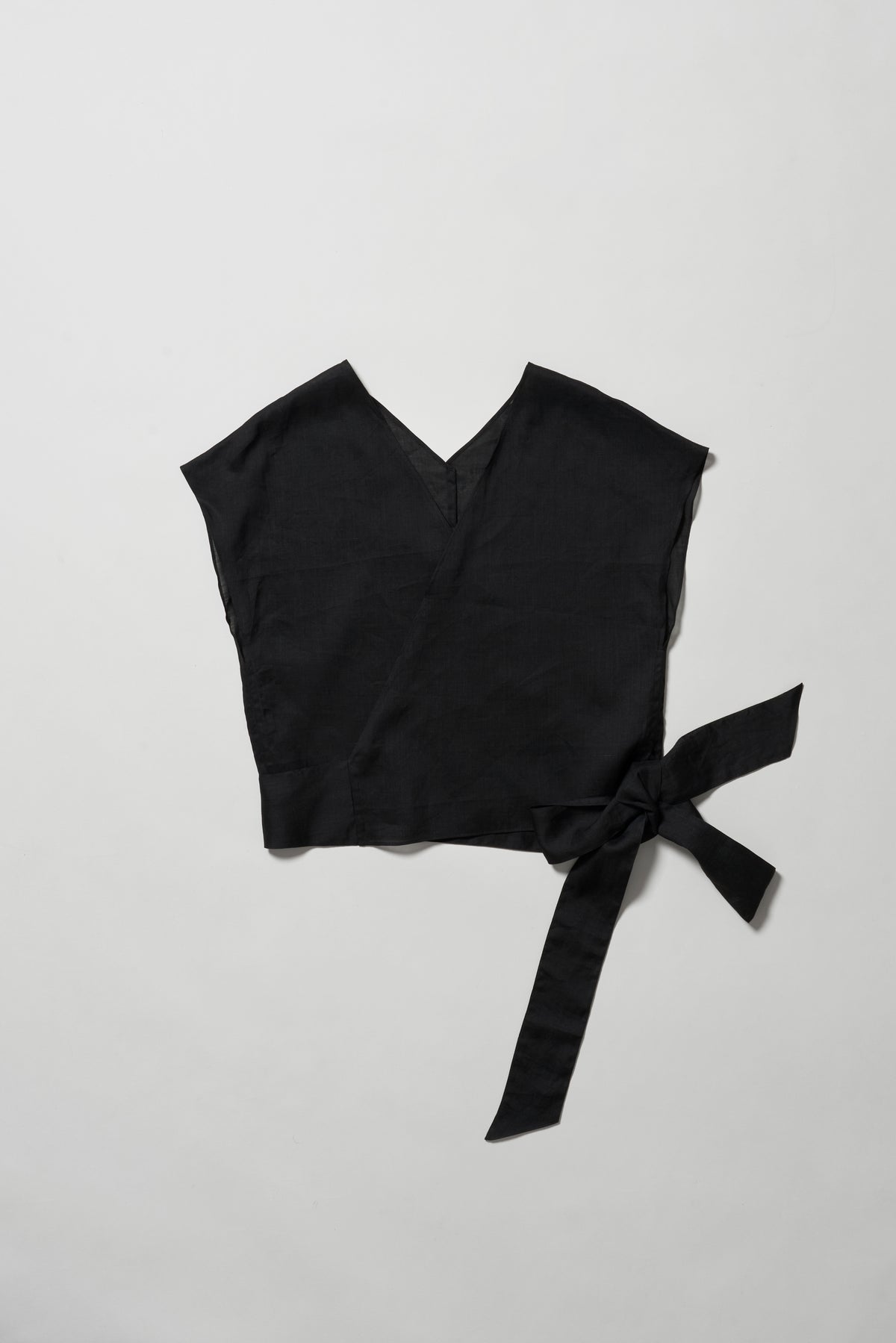STANDARD / ramie | CROSS OVER BLOUSE